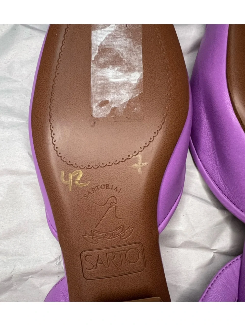 Franco Sarto Debbie Slingback Flats in Lilac Size 7